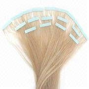 Tape In Hair Extensions made with 100% Human Remy Hair - Silky Straight with Durable Adhesive Color #22