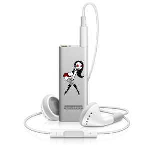 Rocker Chick on iPod Shuffle 4GB 3rd Gen