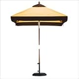 IMAGE OF Sunbrella A Capri California Umbrella 6' Square Wood Pulley Patio Umbrella