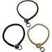 Midnight Pet Products Medium Weight Braided Choke / Slip Collar 18 Black