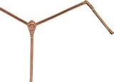 Abetta Basket Tooled Breast Collar - Natural Gold - Horse