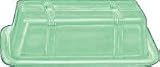 Jade Glass Butter Dish