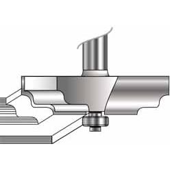 Raised Panel Router Bit: Double Ogee Profile by MLCS