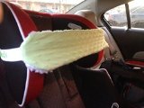 Nonods Car Seat Support Pillow Head Band (Green/white)