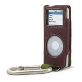 Belkin F8Z094-BG Suede Carabiner Case for iPod Nano (Brown and Green)