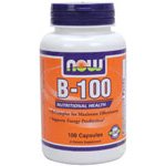 NOW Foods B-100 Caps, 100-Capsules