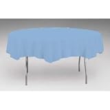 Blue (Periwinkle) Round Paper Tablecover (Single)