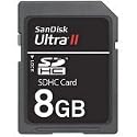 Sandisk 8GB Ultra II SD HC Secure Digital SDHC Card (SDSDH-8192, Static Package)