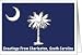 South Carolina - City of Charleston - Flag - Souvenir Card Card