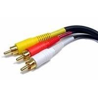 25 FT 3-RCA Stereo Audio Video A V AV Cable Patch 25ft by Cables Unlimited
