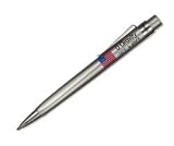 Fisher Space Pens-Zero Gravity Silver Pen w/ Flag Imprint