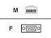 Equinox RJ45 Modular Adapter 10-Wire DB9 Female