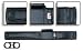 Sporting Goods : Porper PC22 BK - 2 Butt/2 Shaft Black Pool Cue Case