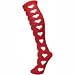 Manbi Thermal Ski Socks Red Hearts - Wool Mix - Uk Size 4-11