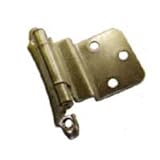 Imperial Face Mount Self Closing Hinge, Nickel Plated