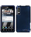 Racing Fiber/Blue (2D Silver) Phone Protector Cover for MOTOROLA XT862 (Dro ....