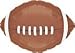 Football 21" Mylar Balloon