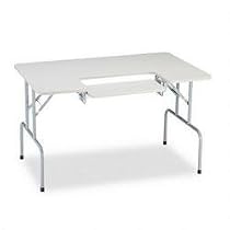 Folding Computer Table - Gray
