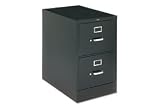 26-1/2 2 Drawer Vertical File - Legal - Black