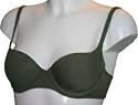 Smooth Lightly Padded Underwired T-Shirt Bra Khaki Green
