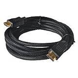 21lw2Un8ELL. SL160  HDMI Kabel   1.4 vergoldet   10m mit schwarzem Low Density Nylon Mantel