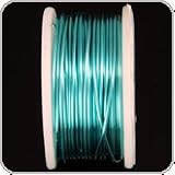 Rhinestone Biz Colored Copper Wire with Silver Plated Base 20 Gauge 6 Yard - Baby Blue - 1 Each