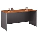 Bush Furniture Series C 60" Wood Credenza in Auburn Maple