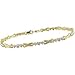 10k Yellow Gold Diamond Heart Bracelet, 7.5