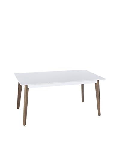 HOME FURNITURE Tavolo Da Pranzo Naturale/Bianco