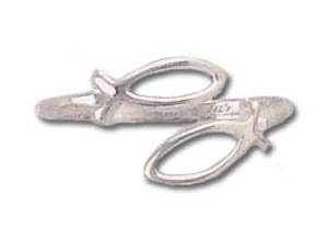 Solid Sterling Silver Christian Fish Adjustable Ring