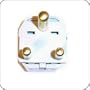 International Plug Adapter USA Female to India 16 Amp Grounded BS546 Male Plug