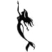 Mermaid Reach Sky - Tribal Decal Vinyl Car Wall Laptop Cellphone Sticker