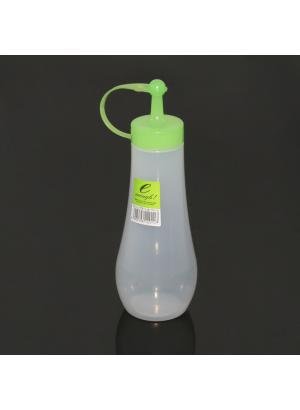 Japanese Squeezee Bottle Soy Sauce Pot w/Green Cap 12oz #0117
