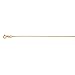18k Yellow Gold 1.1mm Cable Chain Necklace - 18 Inch