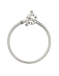 Chamilia Silver Toggle Bracelet 7.5 inches for Beads Charms