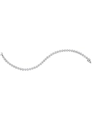2.00ctw 3.5mm (1/7") Round Cut Diamond Flower Bracelet 14K White Gold