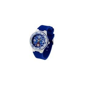 DDP - 4021804 - Montre Enfant - Quartz Analogique - Cadran Bleu - Bracelet Caoutchouc Bleu