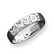 Sterling Silver WWJD Antiqued Ring