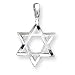 Sterling Silver Star of David with Diamond-Cut Edges Pendant with 20 inch Sterling Silver chain