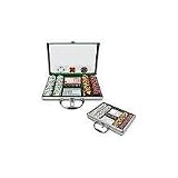 Casino Supplies And Playing Cards 200 Chip Tri-Color Suit Set W/clear Cover Aluminum (pack Of 1)