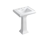 Kohler K-2238-8-0 Memoirs Pedestal Design White