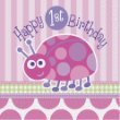 First Birthday Ladybug Party Napkins 16 pack / 2 ply