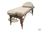 Cream 77 Long 30 Wide 4 Pad Reiki Portable Massage Table