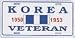 Korea Veteran 1950-1953 License Plate