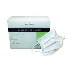 White Earloop Face Masks- Latex-Free- 50 ct