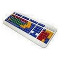 Accuratus Rainbow Ps/2 Upper Case Learning Keyboard