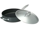 Anolon Titanium Non Stick Dishwasher Safe 5-Quart Saut? with Lid and Helper Handle