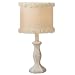 Pack of 2 Vintage French Ivory Fleur Accent Table Lamp Home Decor
