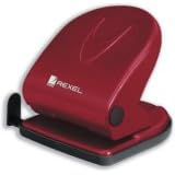 Rexel V220 Punch 2-Hole Metal Long-handled Capacity 20x 80gsm Red Ref 2100761