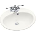 KOHLER K-2905-4-0 Farmington Self-Rimming Lavatory, White